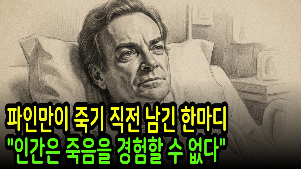 파인만이 죽기 직전 남긴 한마디 인간은 죽음을 경험할 수 없다