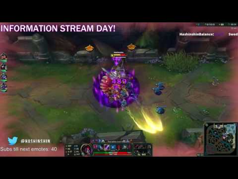 Streamer Hashinshin intentionally feeding on stream