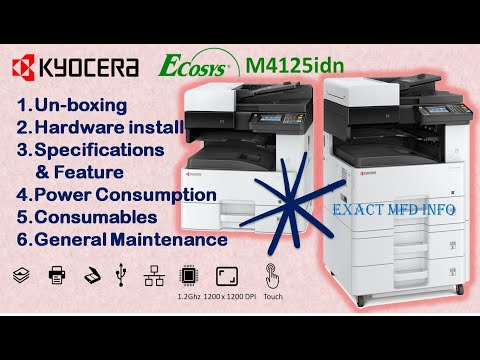 Kyocera ECOSYS M4125idn Photocopy Multifunction Printer