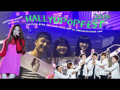 HALLYUPOPFEST 2018 | TAEYEON waved to us?! (ft. FANCAMS) 🎶