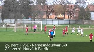 preview picture of video '15.04.02. Nyolc pazar gól az első félidőben: Bácsalmás - Nemesnádudvar 14-0 (7-0) U17'