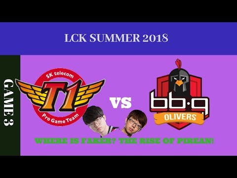SKT T1 VS BBQ GAME 3 HIGHLIGHTS | LCK SUMMER SPLIT (2018)