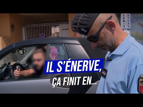 This reckless driver gets caught red-handed!