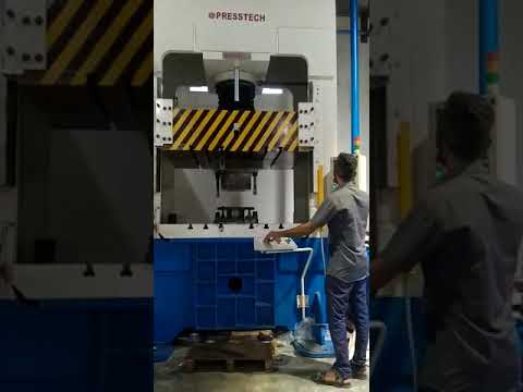 Presstech White Iron Hydraulic Deep Drawing Press, Capacity: 100 Ton, 240V