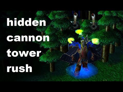 Warcraft 3 TFT | Cannon tower rush improved version