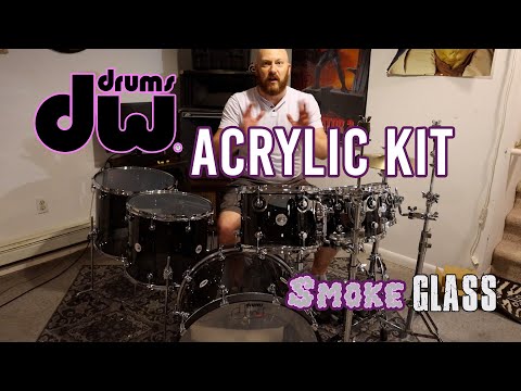 DW Acrylic Smoke Glass Drum Kit - Unboxing and Review