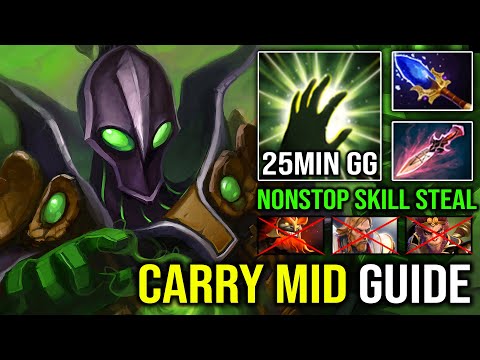How to Carry Mid Rubick in 2022 with First Item Boots Insane Global Gank Nonstop Skill Spell Dota 2