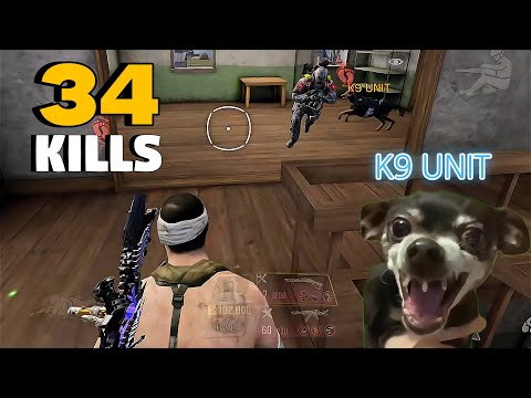 🤪 34 KILLS WITH K9 UNIT 🐕 CLASS IN SOLO VS SQUAD COD MOBILE FULL GAMEPLAY