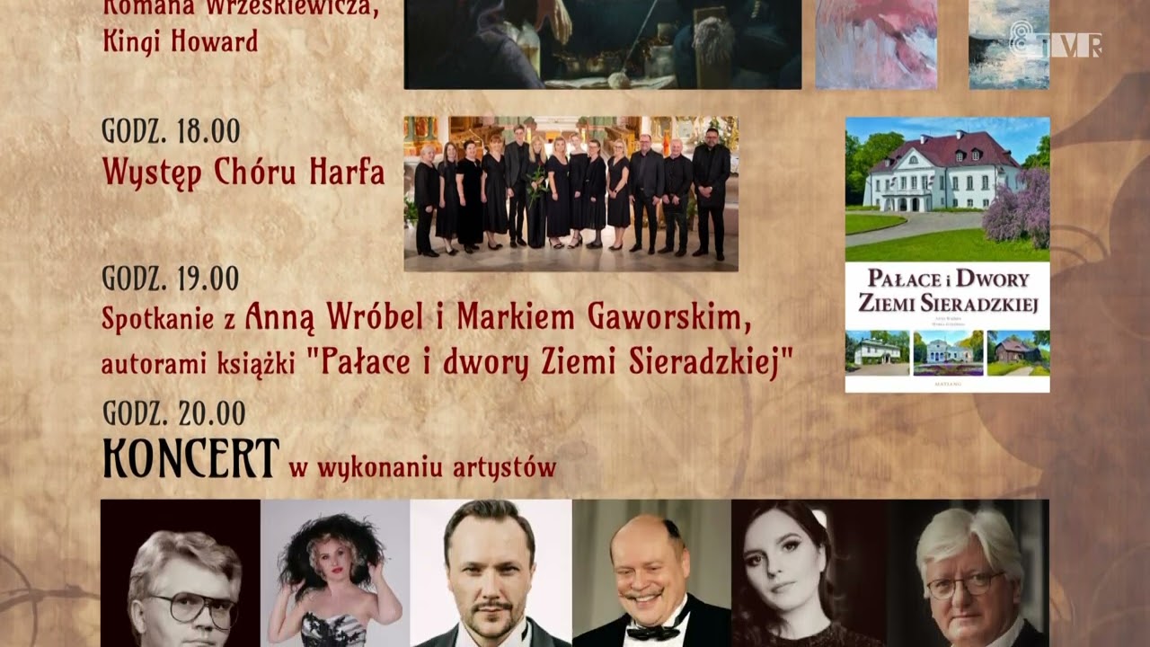 Wernisaż obrazów, spotkanie autorskie i koncert w dworze w Kalinowej (gm. Błaszki) – OGŁOSZENIE