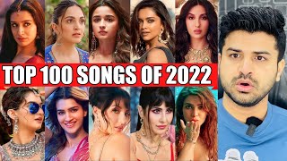Pakistani React on Top 100 Hindi/Bollywood Songs of 2022 (Year End Chart 2022) | Reaction Vlogger