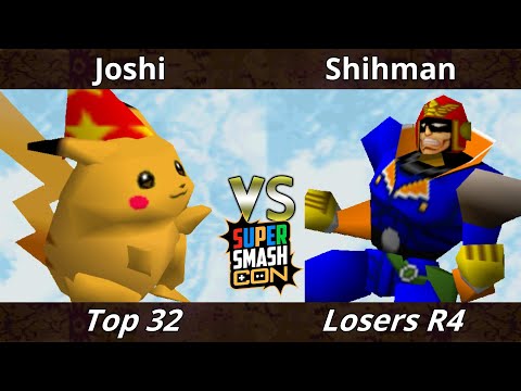 SSC 2022 Top 12 - Joshi (Pikachu, Kirby) Vs. Shihman (Pikachu, Falcon) SSB64 Smash Bros Tournament