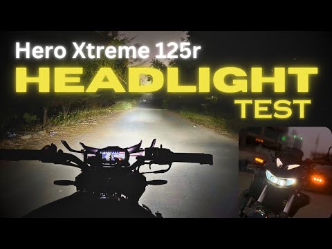 Hero Xtreme 125r Headlight Test/Review At Night | Best 125cc Bike In India | Hero Xtreme 125r