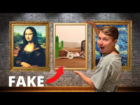 SNEAKING A Painting into the Largest ART MUSEUM!