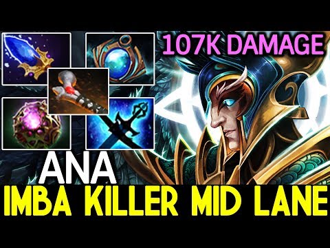 ANA [Skywrath Mage] Imba Killer Mid Lane 107k DMG 21 Kills Pro Gameplay 7.22 Dota 2