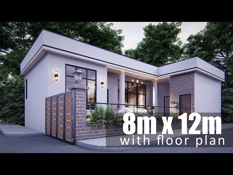 Simple & Efficient 8m x 12m villa with floor plan (at the end)