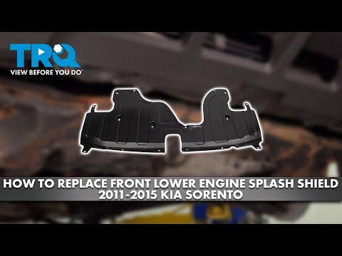 How to Replace Front Lower Engine Splash Shield 2011-2015 Kia Sorento