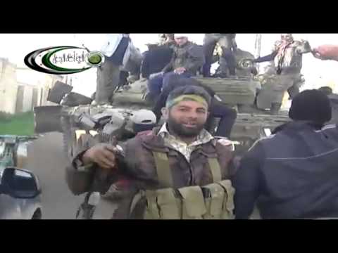 غنائم الجيش الحر من دبابات النظام في ريف حماة ضمن مجريات معركة المغير