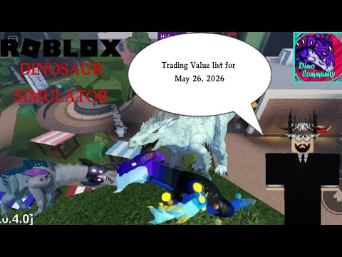 Roblox Dinosaur Simulator Value List