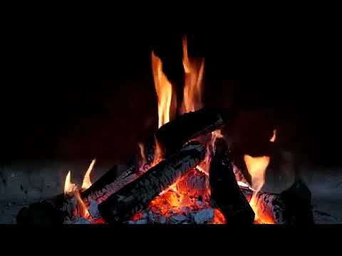 Relaxante estalar do fogo, vídeo 4K,  SOM DE CHUVA e LAVA