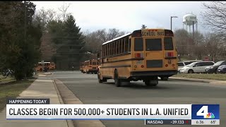Classes begin for over half a million LAUSD students