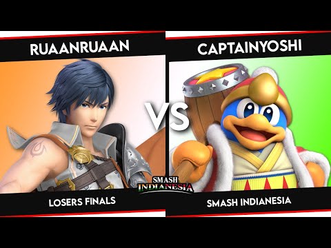 RuaanRuaan (DK/Chrom) vs CaptainYoshi (Dedede/Meta Knight) - Smash Indianesia - Losers Finals