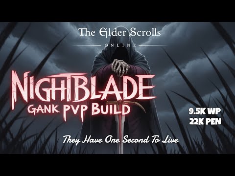 ESO PVP BUILD - NIGHTBLADE GANK 2025 | They Only Get One Second