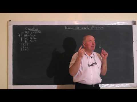 Lectia 1265 Congruenta triunghiurilor Cazuri de congruenta - Tema la geometrie plana - Clasa 6