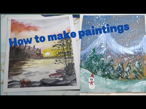 I Tried 17 DIY Paint Techniques🖌️🎨#art #paintingdrawing #diy #artwithtasbiya