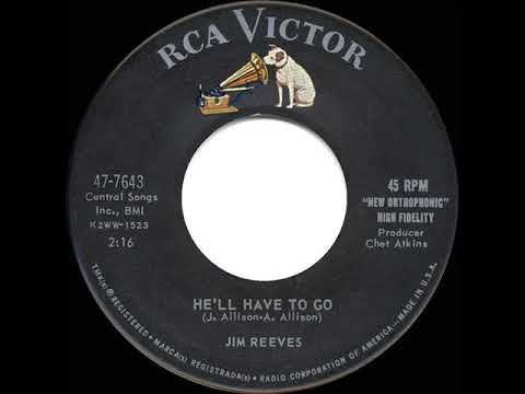 1960 HITS ARCHIVE: He’ll Have To Go - Jim Reeves (a #1 ‘pop’ & C&W record)