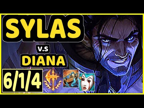 XERO (SYLAS) vs DIANA - 6/1/4 KDA MID CHALLENGER GAMEPLAY - BR