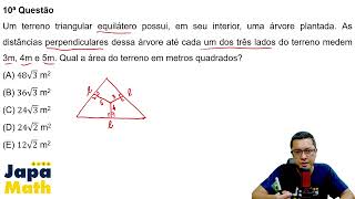 Prova Resolvida EFOMM(2025 - 2026) - Matemática - Questão 10