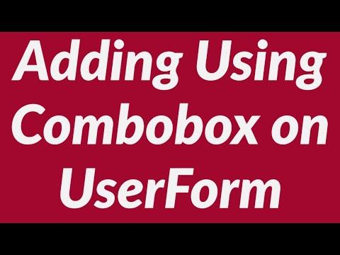 comment remplir une combobox vba excel