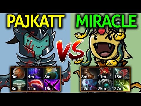 Miracle- [Medusa] vs Pajkatt [Phantom Assassin] Dota 2 7.07 | EU Ranked
