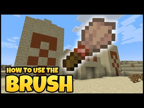 How To Use The BRUSH In MINECRAFT
