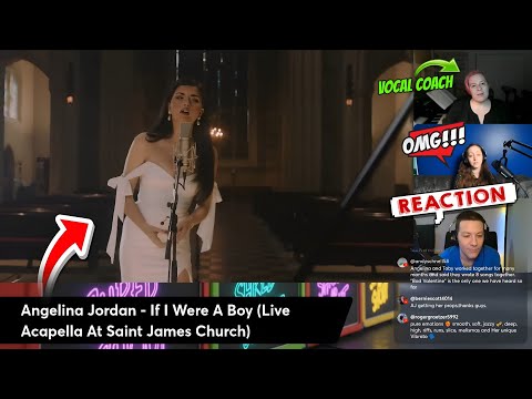 Angelina Jordan - If I Were A Boy (Live Acapella At Saint James Church) VOCAL COACH [REACTION]