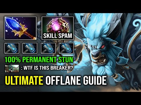 NEW Ultimate Offlane Guide | 100% Permanent Stun 1st Item Hammer OP Charge Spirit Breaker Dota 2