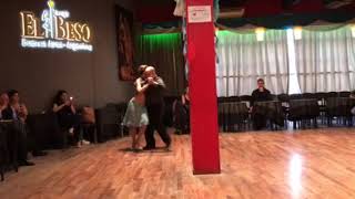 Carlitos Diaz y Claudia Jakobsen. Tango 2. 13-09-2018. Salon "Sol de Arrabal"