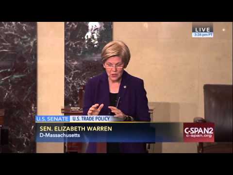 Sen. Elizabeth Warren - Congress should oppose the TPP trade deal