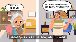 Download lagu (Eng Sub) Percakapan Bahasa Mandarin Dengan Pinyin Dan Terjemahan -Apakah Dia Ada Di Rumah 他 在 家 吗 mp3