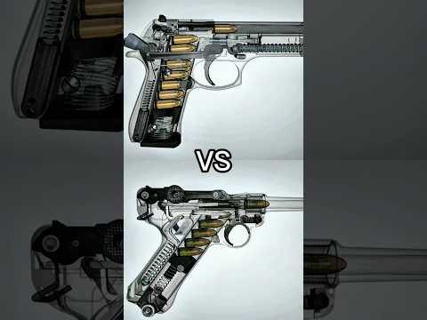 Beretta M9 🆚 Luger P08 #shorts #luger