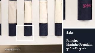 Saia para Berço Príncipe Marinho Premium | Ref: 54867
