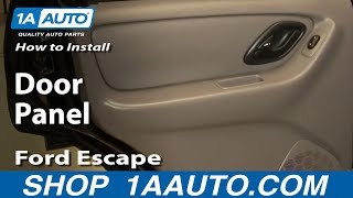 How To Remove Rear Door Panel 01-07 Ford Escape