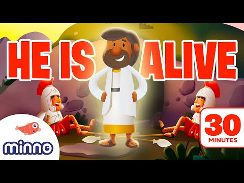 The Story of Jesus' Resurrection (PLUS 4 More Cartoon Bible Stories for Kids)