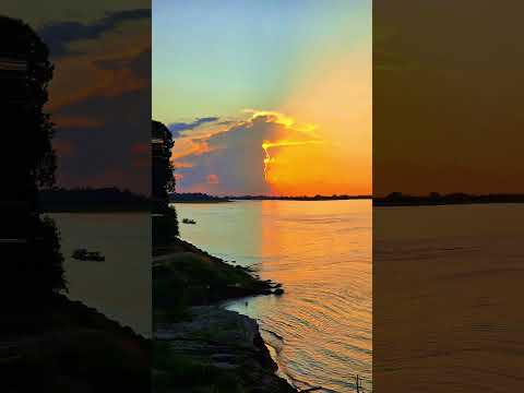 Pôr do sol em Parintins, Amazonas