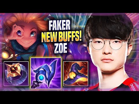 FAKER TRIES ZOE WITH NEW BUFFS! - T1 Faker Plays Zoe MID vs Anivia! | Season 2022