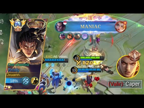 MANIAC UNTUK KESEKIAN KALINYA! BEGINI CARA MAIN BRODY LAWAN META VALIR! - Mobile Legends