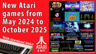 Gameplay of New 8 bit Atari games, May 2024 to October 2025