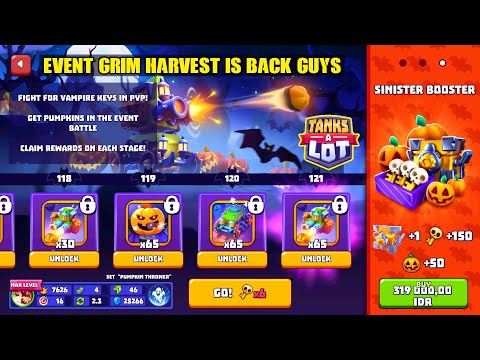 Event GRIM HARVEST IS BACK GUYS! || Tanks A Lot 🎃
