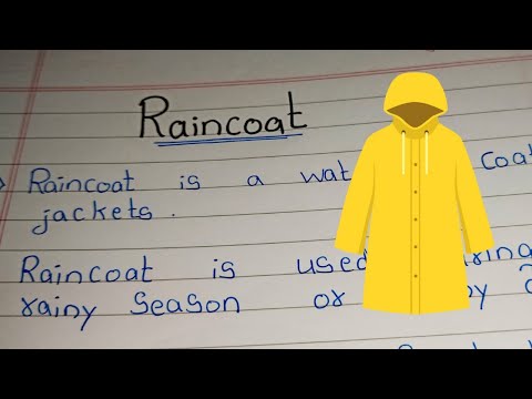 10 Lines on Raincoat/ Essay on Raincoat in english