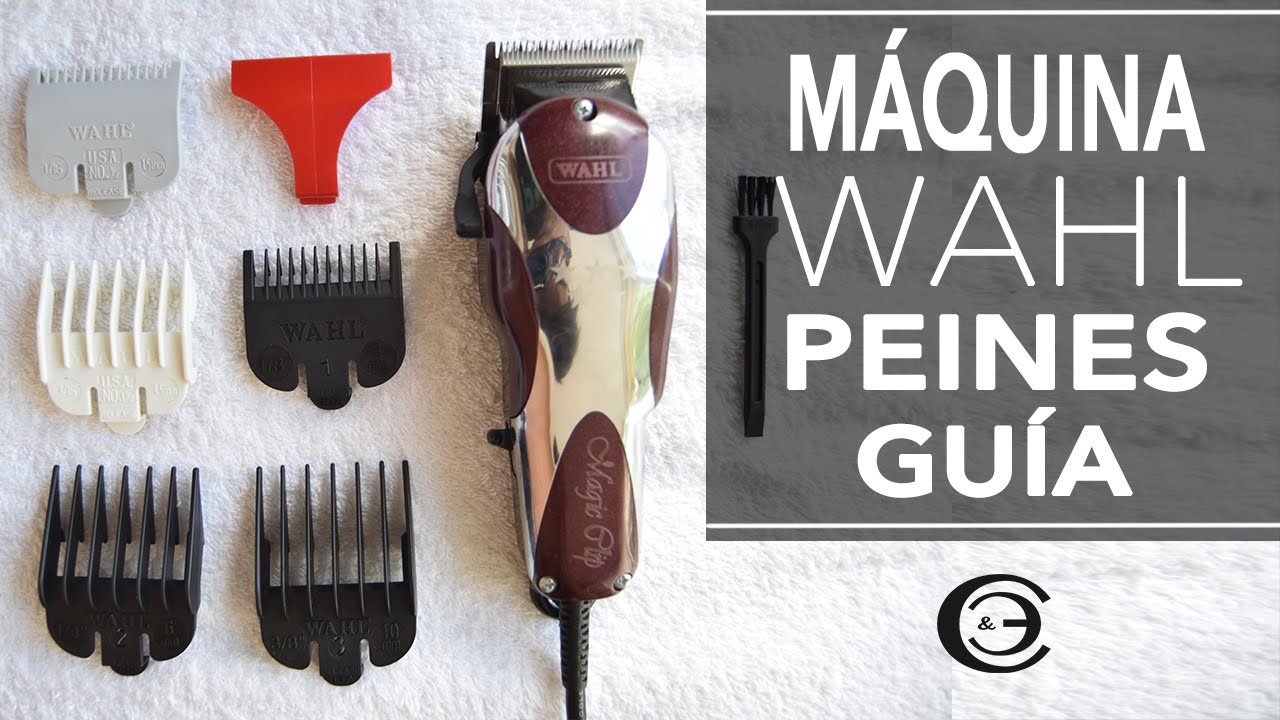 Máquina de Cortar Pelo Wahl: Peines Guía, partes y Advertencias
